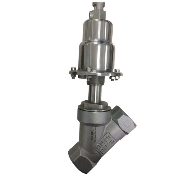 气动螺纹角座阀