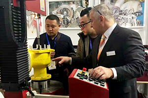 乐竞体育阀业德国展会现场